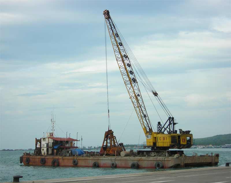 dredging the sihanoukville, cambodia harbor