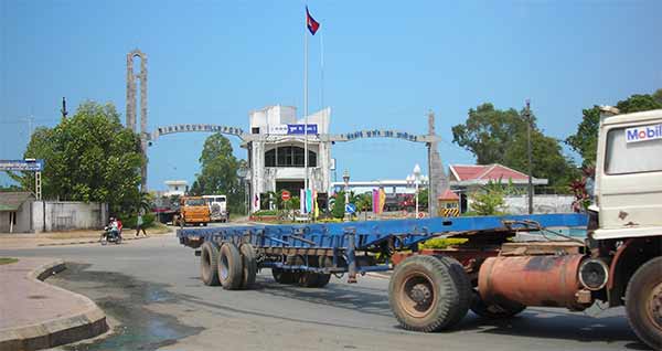 main entrance to sihanoukville port