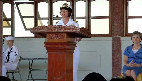 Opening Ceremony, Pacific Partnership 2010 Commander Lisa Franchetti
