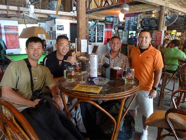 Some U.S. Mercy Navy crew on shore leave in Sunny SihanoukVille, who made me promise to put their picture on the website. 