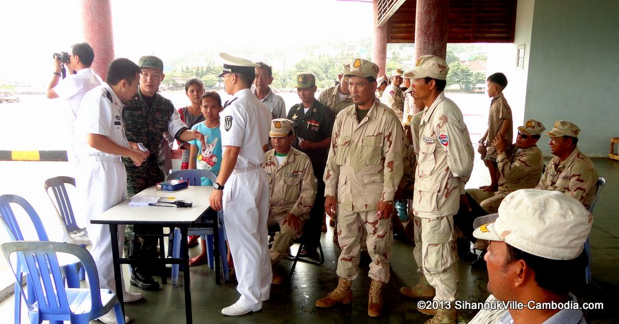 Peace Ark Chinese Medical Ship visits the SihanoukVille Port.  Cambodia.