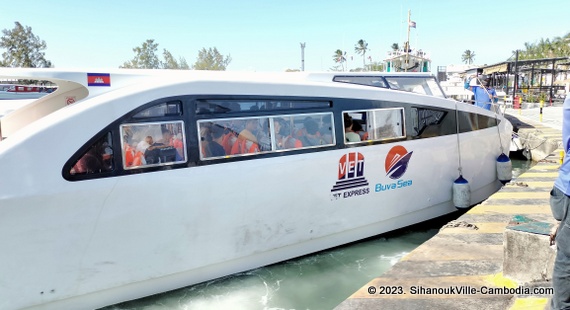 The Sihanoukville Tourist Port.  Sihanoukville, Cambodia.  Trips to Cambodia's Islands.