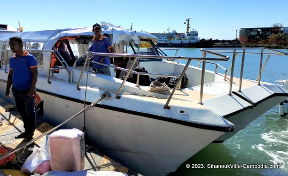 The Sihanoukville Tourist Port.  Sihanoukville, Cambodia.  Trips to Cambodia's Islands.