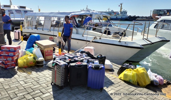 The Sihanoukville Tourist Port.  Sihanoukville, Cambodia.  Trips to Cambodia's Islands.