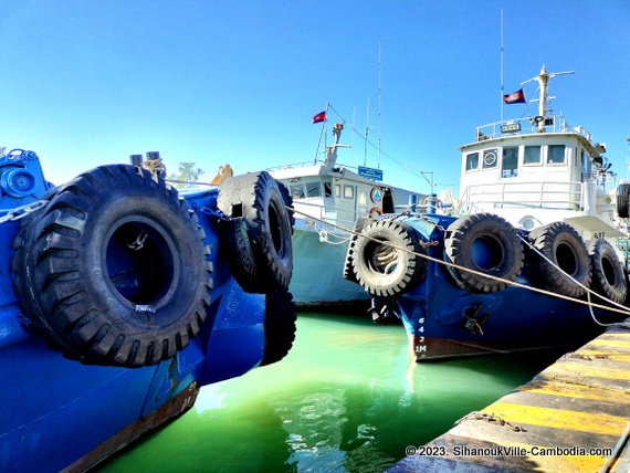 The Sihanoukville Tourist Port.  Sihanoukville, Cambodia.  Trips to Cambodia's Islands.