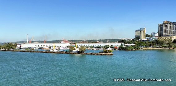 The Sihanoukville Tourist Port.  Sihanoukville, Cambodia.  Trips to Cambodia's Islands.